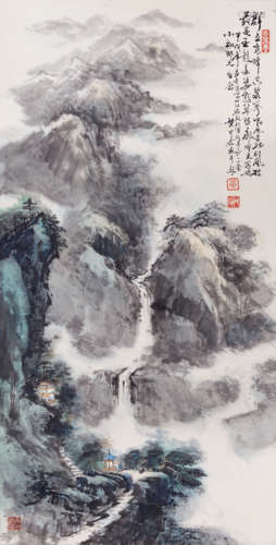 黄片石 	山水