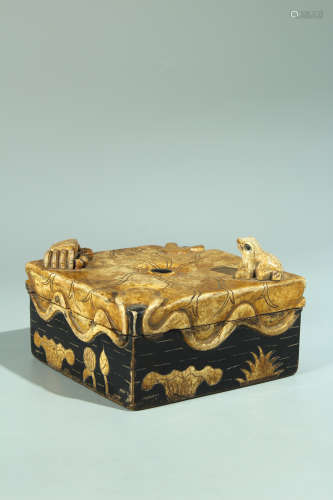 清中期 寿山石盖盒
