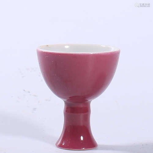 Qing Dynasty Yongzheng Rouge glaze Gaozu cup