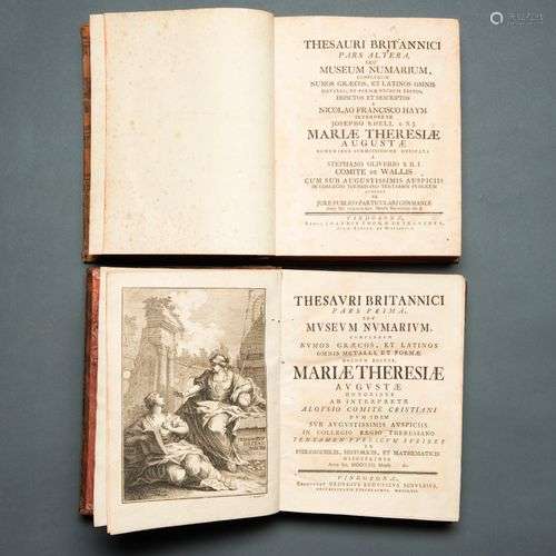2 Volumes - HAYM NICOLAO Francisco - Thesauri Britannici por...