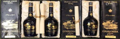 Courvoisier Chateau Limoges Extra cognac,