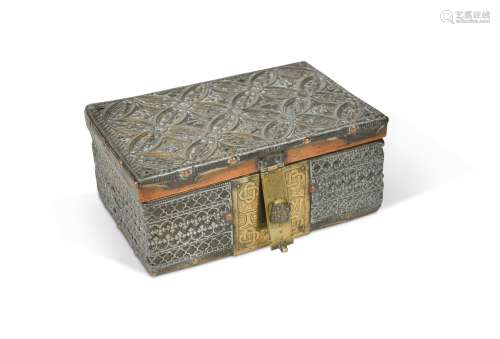 A Medieval style table casket, probably late 18th or early 1...
