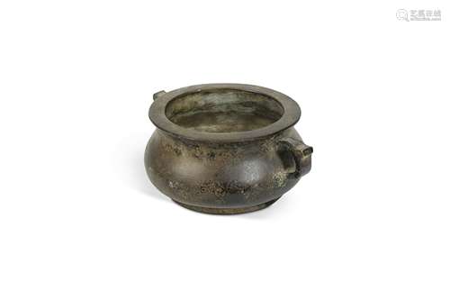 A Chinese bronze censer,