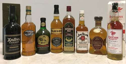 Whisky, 8 bottles.