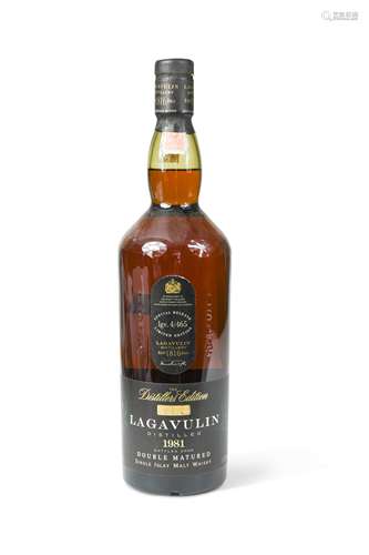 Whisky, Lagavulin 1981, lgv. 4/465, The Distillers Edition, ...