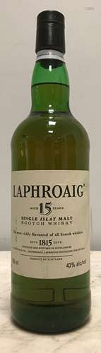 Whisky, Laphroaig aged 15 years,