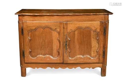 A French walnut chest, 19th century,