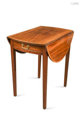A George III mahogany pembroke table,