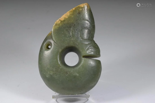 A Jade Hongshan Pig Dragon Ornament