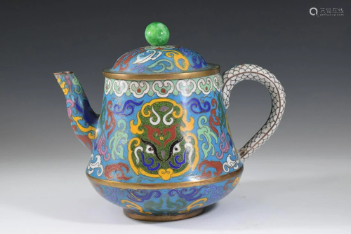 A Bronze Cloisonne Pot