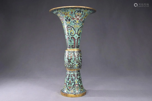 A Chinese Bronze Cloisonne Vase