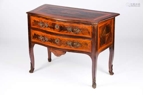 A D.José style chest of drawersRosewood, satinwood and jacar...