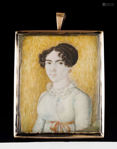 European school 19th centuryPortrait of a lady Painting on i...