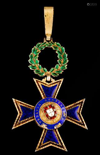 A Portuguese Republic Order of Merit decorationEnamelled sil...