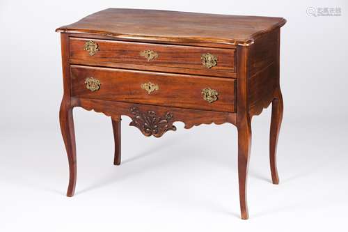 A D.José style side tableRosewood Two drawers, scalloped and...