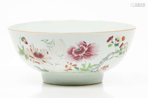 A bowlChinese export porcelain Polychrome 