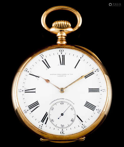 A Patek Philippe Chronometro GondoloGold 750/1000 pocket wat...