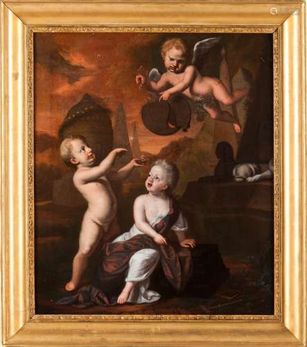 French school, 17th / 18th centuryAllegory to the ephemeral ...