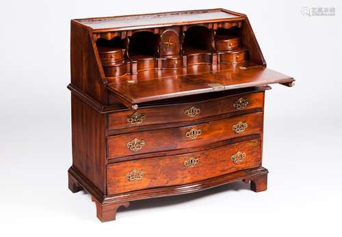 A small D.Maria bureauCherrywood Inner drawers, pigeonholes ...