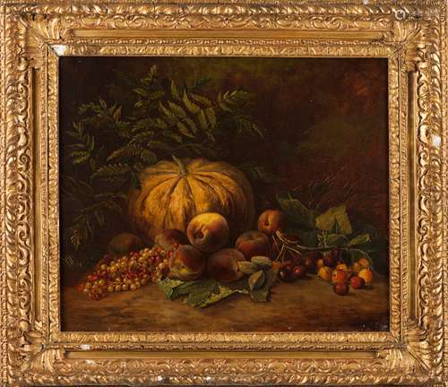 European school, 20th centuryA Still Life with pumpkin and f...