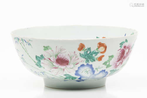 A bowlChinese export porcelain Polychrome 