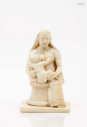 The Virgin and ChildIvory sculptures India, 19th / 20th cent...