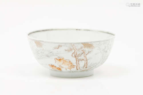 A bowl Chinese export porcelain 