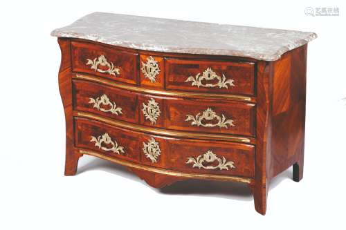 A Louis XV chest of drawersRosewood veneered Two long and tw...