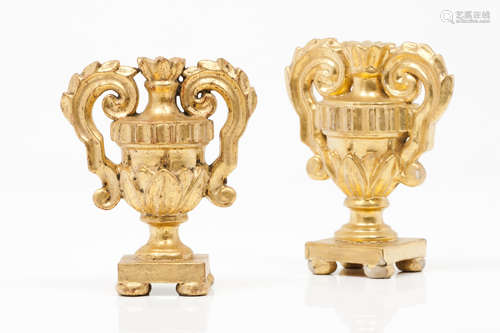 A pair of D.Maria bracketsCarved and gilt wood Portugal, 19t...