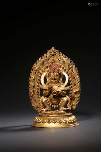 A Gilt Bronze Statue Of Makahala