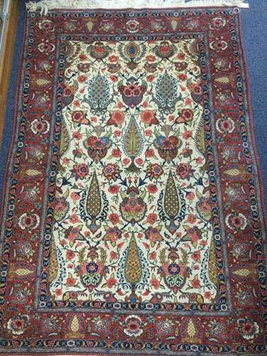 A CAUCASIAN BORDERED RUG