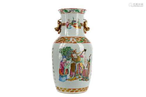 A CHINESE FAMILLE ROSE VASE