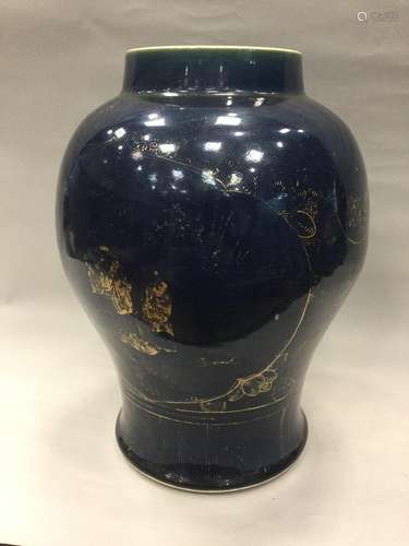 A 19TH CENTURY CHINESE STONEWARE VASE