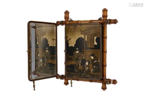 A 20TH CENTURY JAPANESE TRIPLATE MIRROR