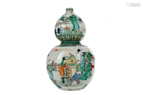 A LATE 19TH CENTURY CHINESE DOUBLE GOURD VASE