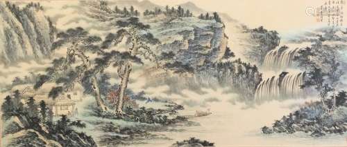 A LARGE CHINESE PAINTING