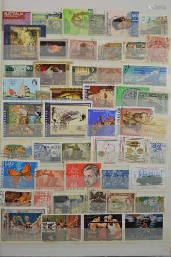 STAMP ALBUM OF MIXED WORLD STAMPS.
INCLUDE OLYMPIC GAMES,64P...