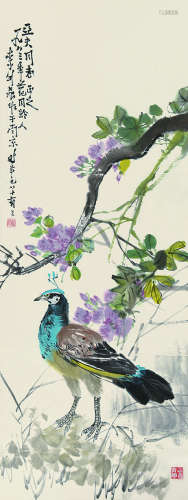 李剑晨（1900～2002） 癸亥（1983）年作 锦鸡 立轴 设色纸本