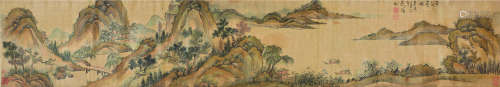 陈道复（1483～1544）（传） 己丑（1529）年作 江南春景 手卷 设色绫本