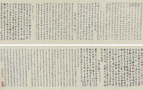 申时行（1535～1614） 临二王法书八种 手卷 纸本