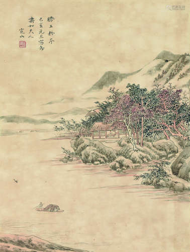 陈定山（1897～1987） 己亥（1959）年作 滕王粉本 镜片 设色纸本