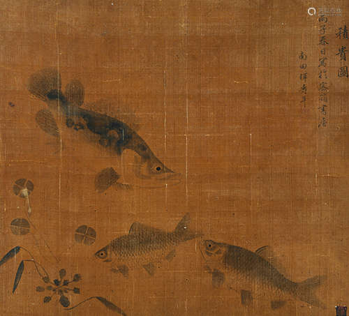 恽寿平（1633～1690）（款） 积贵图 镜片 水墨绢本
