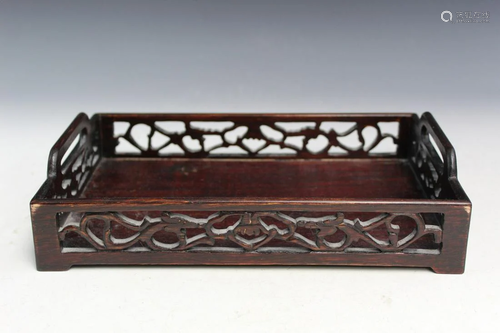 Chinese Wood Tea Tray