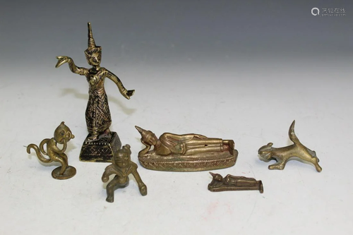 6 Bronze Figurines