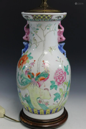 Chinese Porcelain Vase Lamp