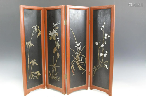 Asian Folding Table Screen