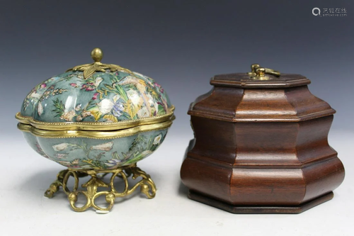 Two Tea Caddies, Henkel-Harris and Hunghei