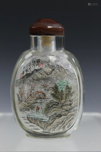 Chinese Inside Painted Glass Snuff Bottle