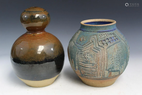 Two Charles Counts Pottery Pieces