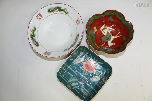 Three Asian Porcelains